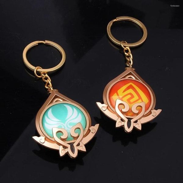 Porte-clés jeu Genshin Impact Sumeru Vision Cosplay, porte-clés en métal lumineux, pendentif, bijoux à la mode, accessoires de Costume