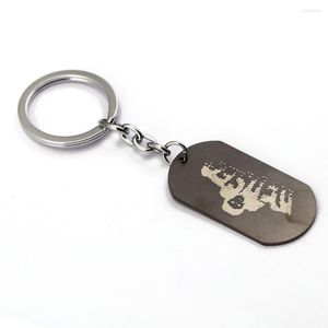 Keychains Game Key Chain Watch Dogs 2 Keychain DedSec Dog Tag Ringhouder Chaveiro Bag Charm Hanghangers Gift Jewelry