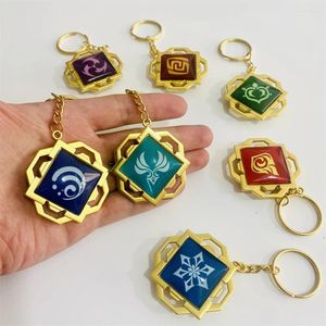 Keychains Game Keychain Genshin Impact Vision Eye of God For Men Car Key Key