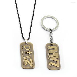 Porte-clés jeu porte-clés Style collier étiquette « ceci est votre histoire » mots pendentifs métal hommes tour de cou porte-clés Chaveiro accessoire