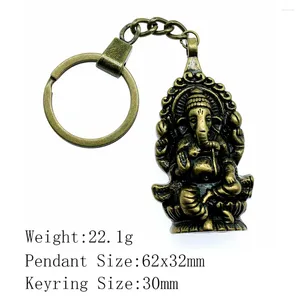 Porte-clés Ganesha Bouddha Éléphant S Accessoires pour composants de bijoux
