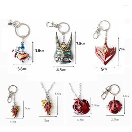 Sleutelhangers Genshin Impact Account Auto Sleutelhanger Anime Tartaglia Xiao Masker Vrouwen Mannen Sleutelhanger Ring Accessoires Hanger Ketting