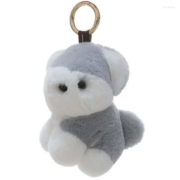 Porte-clés Véritable Rex Fourrure Porte-clés Chiot Chien Sac À Main Charme Sac À Dos Pendentif Accessoires Jouet Cadeau Miri22