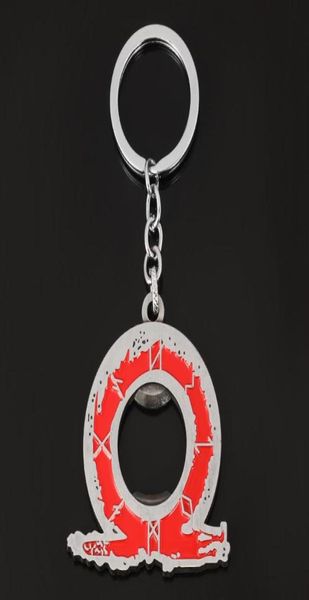 Keychains God of War 4 Logo Keychain Pendant Pendant Keyring Bottle Opender Men Women Car Key Chain Accessoires Holder Souvenir Gif7952364