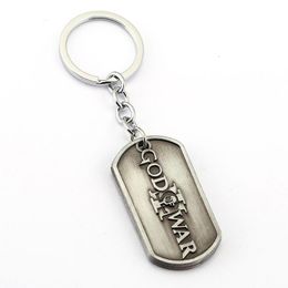 Keychains God of War Key Chain Kratos Men Ringhouder voor geschenk Chaveiro auto sleutelhanger game sieraden souvenir ys11737