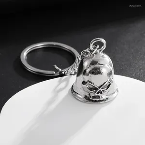 Keychains Gothic Skull Ghost Head Bell Pendant Motorcycle de moto
