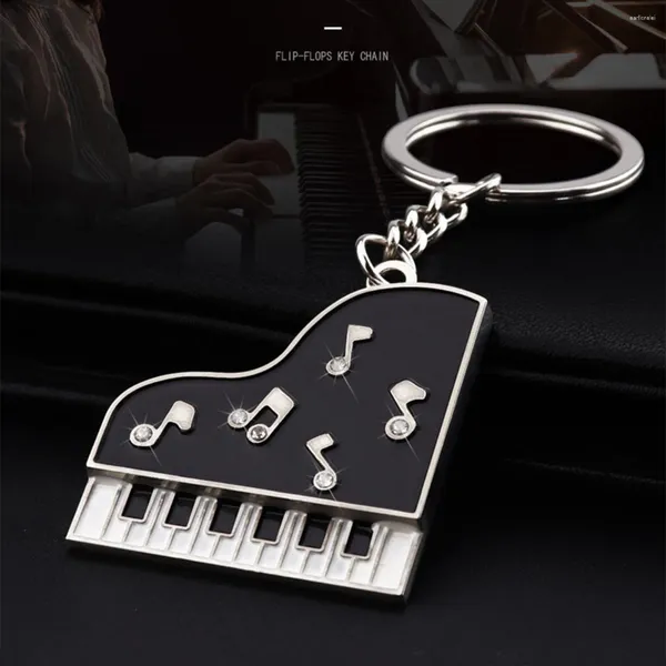 Keychains Grand Piano Keychain Keyboard Keyring Music Jewelry