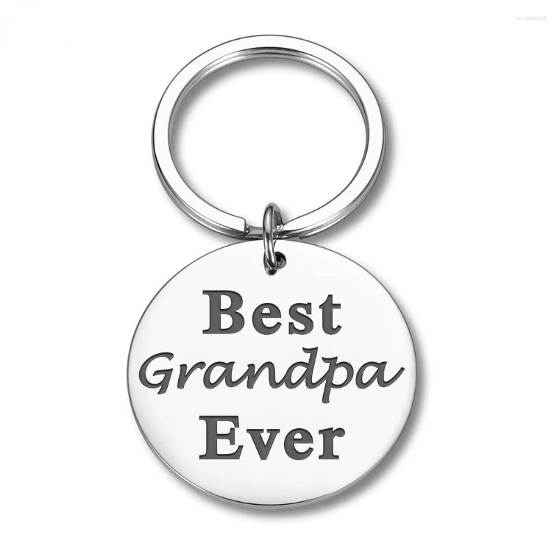 Porte-clés grand-père, cadeaux pour grand-père, cadeau de noël pour petit-enfant, porte-clés de famille