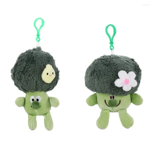 Porte-clés cadeau vert mignon pendentif en peluche belle porte-clés ornement sac de légumes jouet poupée