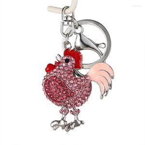 Keychains Gywyn2023 Le dernier sac de cartes de caractéristique clés de la dame Little Cadeau Beau Rooster Pendentif.