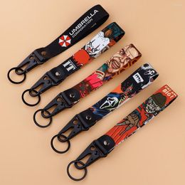 Keychains Halloween Horror Cool Women for Men Keychain Keyring Gift Lanyard Fashion Jewelry Accessories