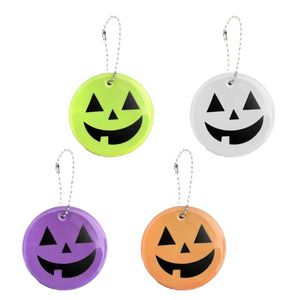 Porte-clés Halloween citrouille monstre réfléchissant pendentif lumières de vacances pour sacs de décoration intérieure et extérieure 13MD