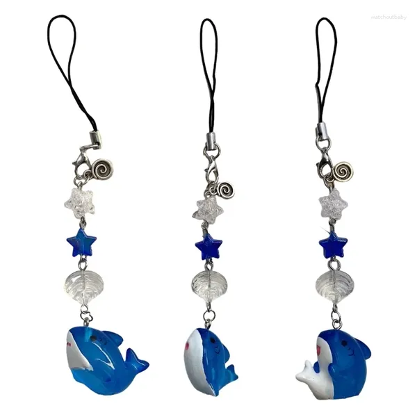 Keychains colgante de animales de océano con cuentas hechas a mano exquisita y joyas de colgantes antimadera únicos de joyas perfectas para caída de mar