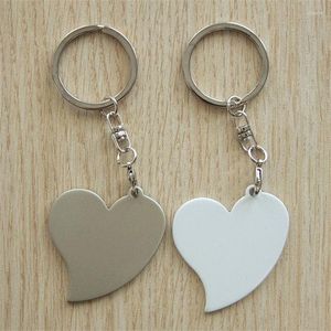 Keychains warmteoverdracht sleutelhanger voor sublimatie metaal groothandel personalisatie diy sieraden M106 kan aangepaste foto afdrukken