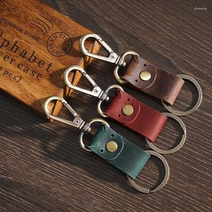 Keychains Pendre vache de haute qualité Vintage Vintage en cuir authentique Accessoires de porte-clés Joue Porgy Key Chains Gifts for Friends