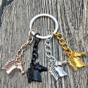 Keychains Horse Key Chains Fashion Pet Sieraden Trendy hoofdauto Keychain Bag Beyring voor vrouwelijke mannen