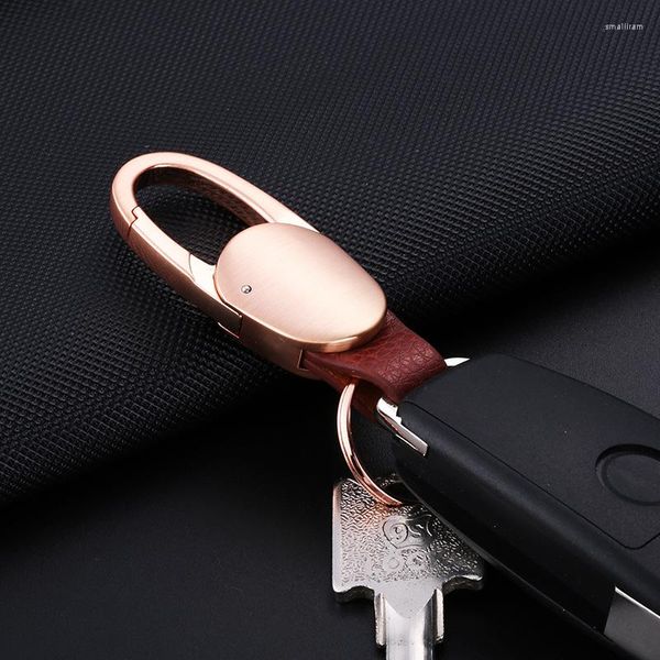 Llaveros Hebilla de herradura Llavero de coche Llavero de gama alta Candado de cintura de metal para hombres Llavero simple Accesorios de cadena femenina