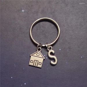 Keychains House Key Chain Familielid Geschenk Huisverwarming Punk Jewelry papa mama initiële sleutelhanger