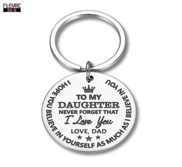 Porte-clés cadeaux inspirants porte-clés à fille anniversaire cadeau de Noël encouragement porte-clés filles de maman papa famille Pend1584709