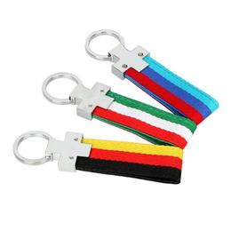 Keychains Italië Duitsland Flag Fashion 3 Color Car Keychain Key Ring Chain Hanger Interieur Decoratie Motorfiets Off Road 4x4 Access2656