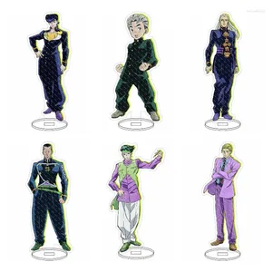 Sleutelhangers Japan Anime JoJos Bizarre Avontuur Figuren Higashikata Josuke Irose Koichi Acryl Stands Model Plaat Bureau Decor Prop Fans Gift