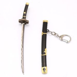 Porte-clés Japonais Anime One Piece Porte-clés Accessoires Roronoa Zoro Trois Couteaux Épée Alliage Porte-clés Porte-clés Cosplay En GrosKeychains