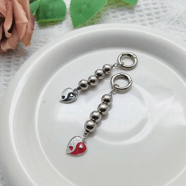 Porte-clés Ji Yin Yang porte-clés pour clés de voiture enfants jouet femmes hommes sac à main pendentifs bricolage bijoux faits à la main accessoires