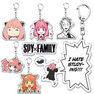 Llaveros Kawaii Anime SPY X Family Anya Yor Loid Bond Llavero Anillo para accesorios Bolsa Colgante Llavero Joyería Fans Regalos