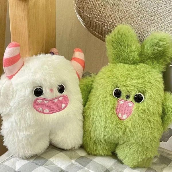 Llaveros Kawaii Snow Monster Soft Peluche Colgante Niños Lindo Ratón Niñas Bolsa Escolar Muñeca para regalos de año