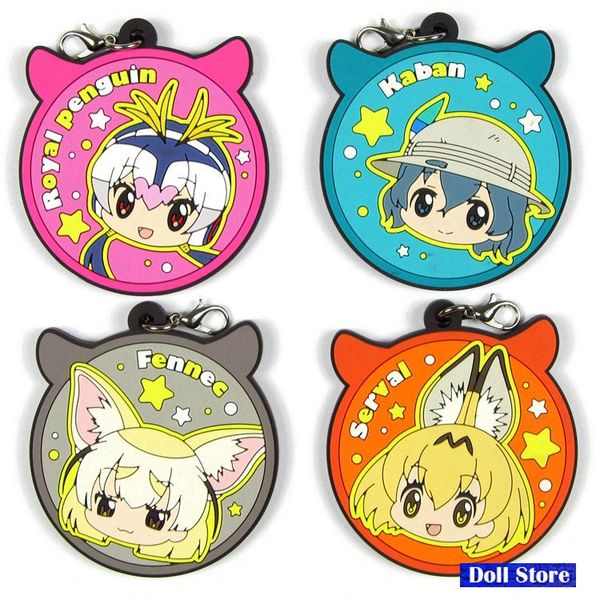 Porte-clés Kemono Amis Original Japonais Anime Figure En Caoutchouc Silicone Doux Odeur Mobile Téléphone Charmes/porte-clés/sangle D234