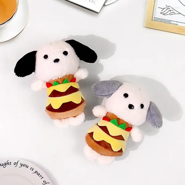 Porte-clés Burger Food Q Version Hamburger Sandwich Toast Pain Porte-clés Pendentif Accessoires Joli Porte-clés