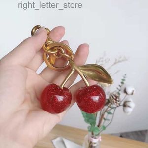 Porte-clés porte-clés styles CH couleur rouge filles sac accessoires décoration 240303