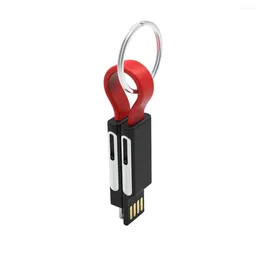 Keychains KeyChain Charger USB C Magnetic Short Cable Power Bank -lading voor Micro Type Smartphone Noord USBC PD