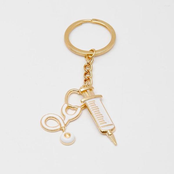 Porte-clés porte-clés pour femmes TOMYE K23002 mode alliage porte-clés aiguille baril d'écouteur accessoires cadeaux bijoux