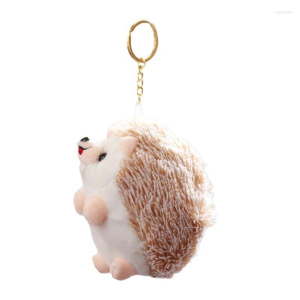 Porte-clés Porte-clés Hérisson Animal Peluche Peluche Pom Fourrure Boule Clé Sac Nouveauté Sac À Dos Drôle Sac À Main Ornement Suspendu Pendentif Anneau