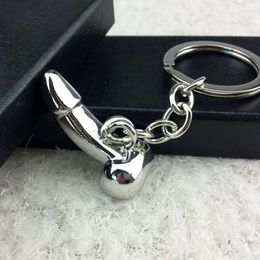 Porte-clés porte-clés hommes organes génitaux porte-clés pour les amoureux métal Sexy Dick pénis porte-clés femme individuelle cadeaux homme voiture RingKeychains Fier22