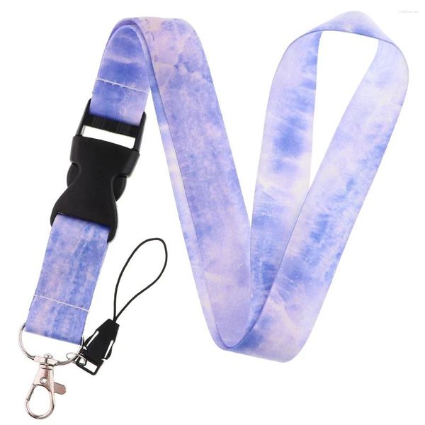 Keychains Keychain Marble Corde Sangle Colon Lany pour Keys Gym Long Téléphone USB Hangage Ornements Anti-Lost Hang