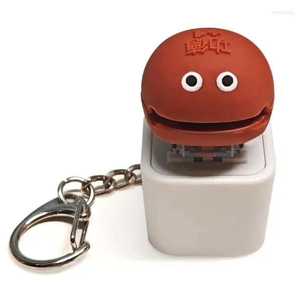 Porte-clés porte-clés interrupteurs de clavier mécaniques, capuchons de touches portables, pendentif anti-Stress, capuchons de boutons de poisson en bois T8DE