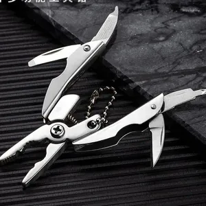 Keychains Keychain Plier Muilti-Functional Clamp Outdoor Tool Pocket Multitools Couteau