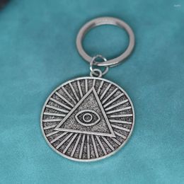Sleutelhangers sleutelhanger piramide alziende boze oog Illuminati sleutelhanger hanger Viking mannen Egypte Vintage Slavische sieraden sleutelhanger