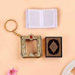 Keychains Keychain Koran Book Cool Cute Car Bag Key Ring Mini Fashion Wholesale Islam Gift L230314