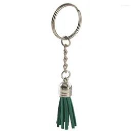 Porte-clés Porte-clés Tassles Porte-clés Set est livré avec 50 pièces en cuir glands anneaux sauter et
