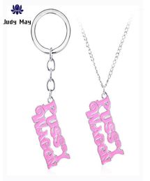 Porte-clés Kill Bill PUSSY WAGON porte-clés rose porte-clés femmes fille sac voiture porte-clés accessoires noël haute qualité bijoux Gif1735114