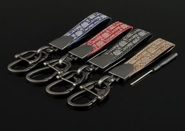 Keychains Kirykle Removible Luxury Metal Leather Car Course pour femmes039 Téléphone mobile Lanyard Couleur clé Sac à anneaux Accessoires 6400431