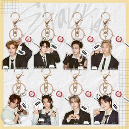 Porte-clés Kpop Stray Kids Porte-clés Sac Pendentif Hyunjin Felix Bangchan Han Seungmin Accessoires