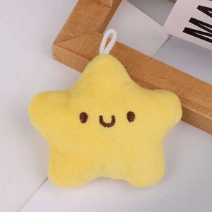 Keychains Lanyards 1 st Cute Stars Plush Toy Doll Pieak Keychain Fluffy Soft Stuffed Toy Backpack Bag Pendant Adorkable cadeau voor kinderen