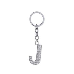 Keychains Lanyards 26 A Z Crystal Engelse letters Initiële sleutelhanger Key Rings houders tas hanger charme mode sieraden cadeau druppel 8 dhkbf