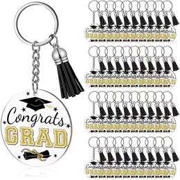 Porte-clés Longes 30pcs Graduation Acrylique Porte-clés Graduation Thème Fête Décoration Cadeau Graduation Porte-clés Noir Bleu 2color 231205