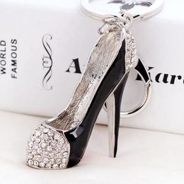 Keychains Lanyards 3d chaussures clés Holder Keychains Novelty High-Heel Shoe Key Chains sac à main charmes de sandale de sandale de sandale