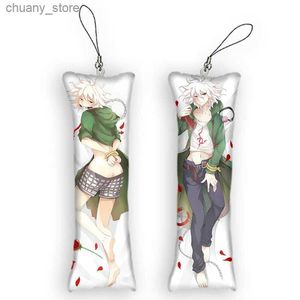 Keychains Lanyards 4x12CMDakimakura Keychain Danganronpa Trigger Happy Havoc Mini Key Chain Accessoires Ornament Telefoonriem voor gamefans Y240417